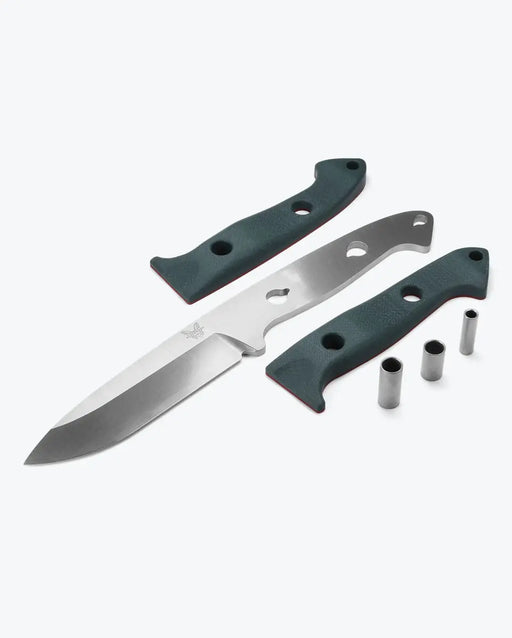 Benchmade 162 Bushcrafter Fixed 4.43" S30V Satin Blade, Green G10 (USA) - NORTH RIVER OUTDOORS