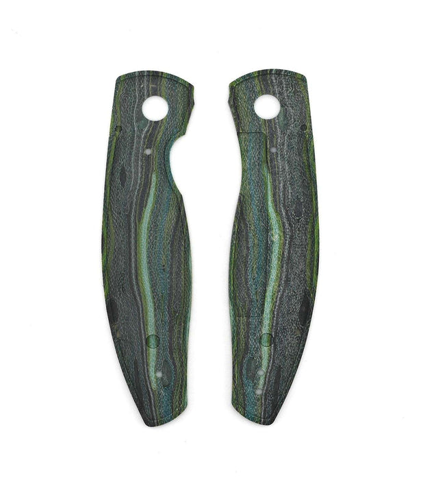 TRM Atom Custom Green Seaweed Micarta Scales - NORTH RIVER OUTDOORS
