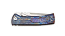 Chaves Redencion Street Custom Titanium Drop Point Knife "LightningStrike"