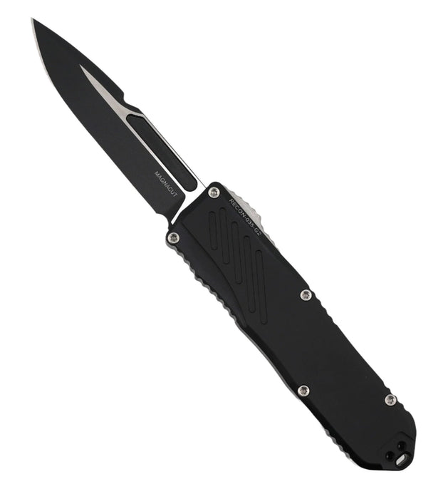 Guardian Tactical RECON-035 G2 Single Edge MagnaCut Two-Tone Blade Black Handle