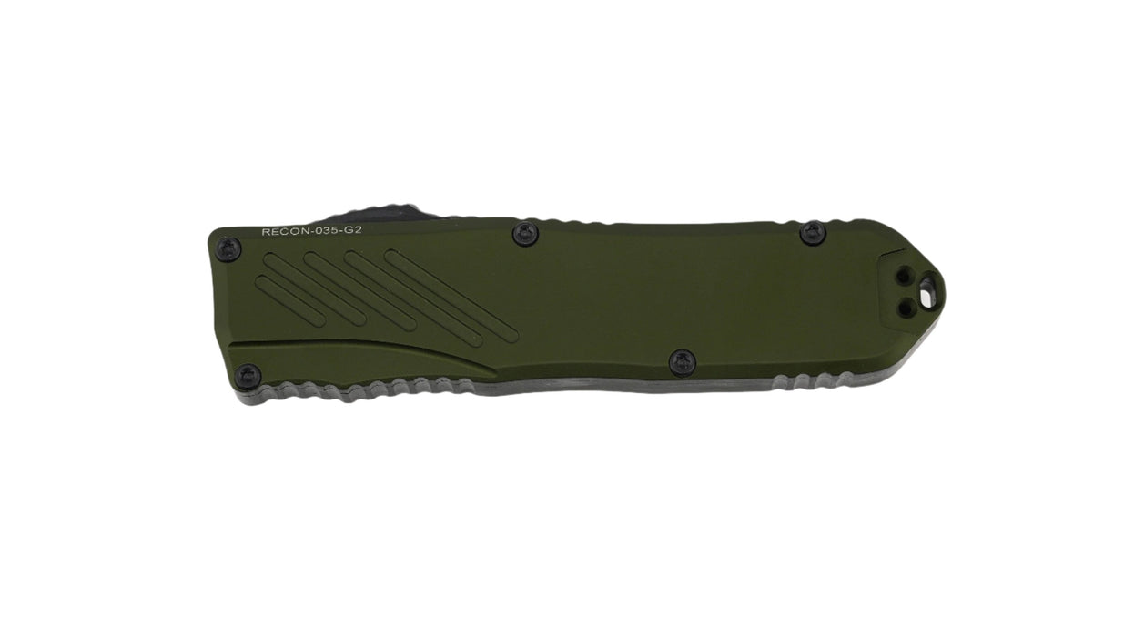 Guardian Tactical RECON-035 G2 Single Edge MagnaCut Black Blade OD Green Handle