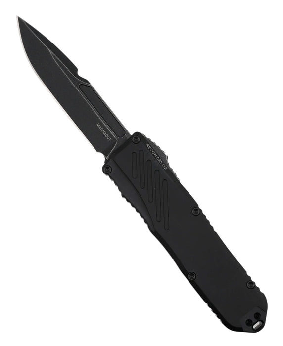 Guardian Tactical RECON-035 G2 Single Edge MagnaCut Dark Stonewash Blade Black Handle