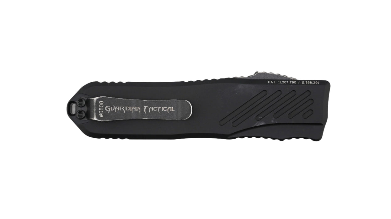 Guardian Tactical RECON-035 G2 Single Edge MagnaCut Dark Stonewash Blade Black Handle