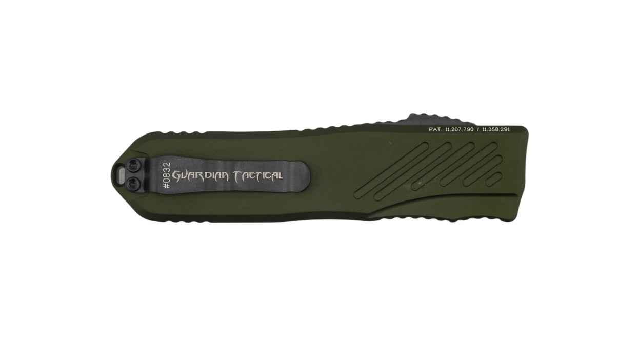 Guardian Tactical RECON-035 G2 Single Edge MagnaCut Two Tone Black Blade OD Green Handle