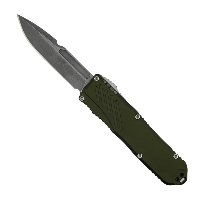 Guardian Tactical RECON-035 G2 Single Edge MagnaCut Stonewash Blade OD Green Handle