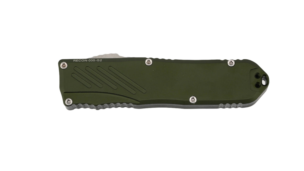 Guardian Tactical RECON-035 G2 Single Edge MagnaCut Stonewash Blade OD Green Handle