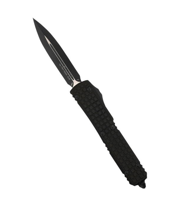 Microtech Ultratech D/E Black Frag G-10 Top Tactical Standard Signature Series 122-1FRGTBS