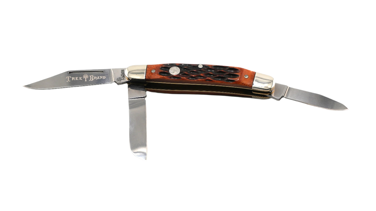 Boker Traditional Series 2.0 Medium Stockman Jigged Brown Bone 110852