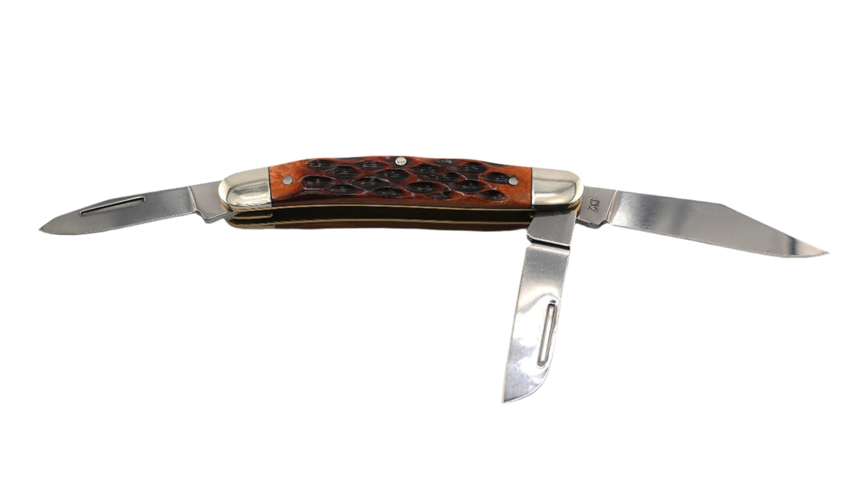 Boker Traditional Series 2.0 Medium Stockman Jigged Brown Bone 110852