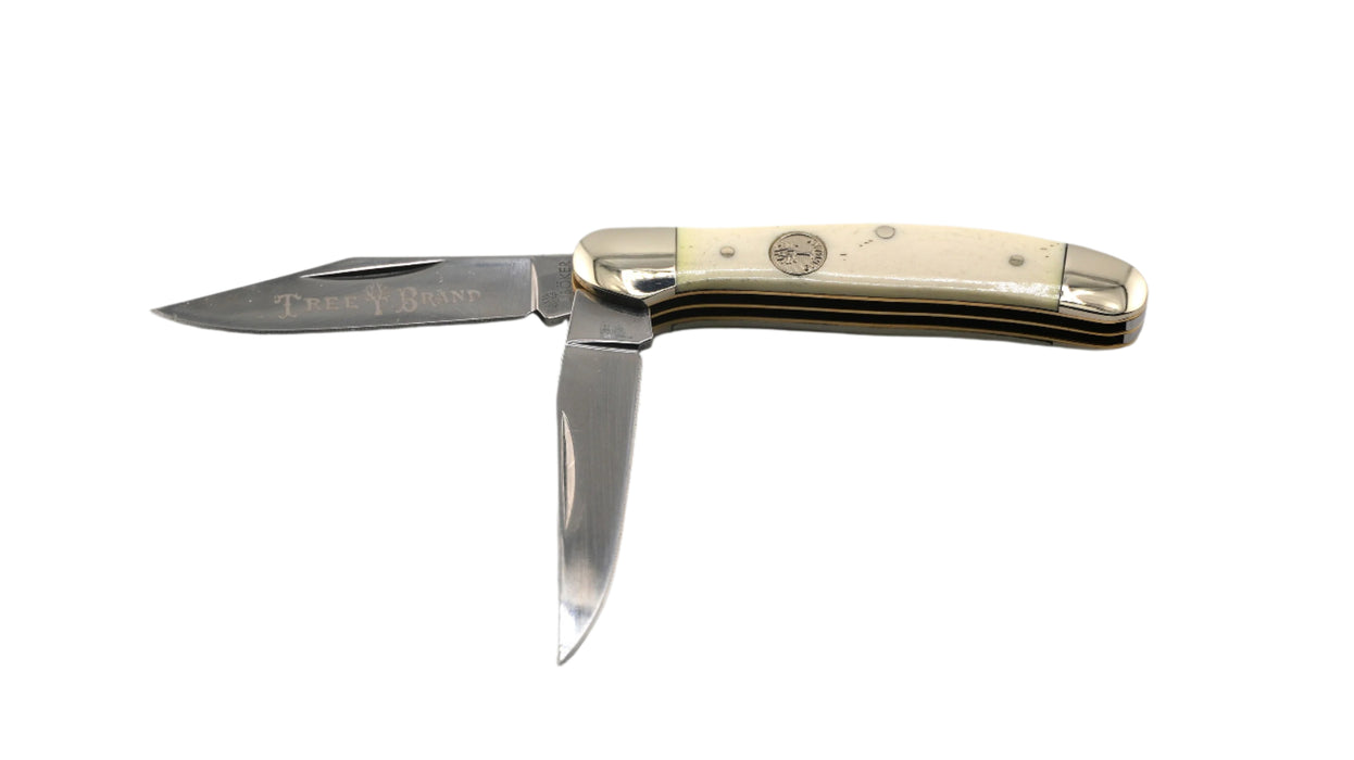 Boker Traditional Series 2.0 Copperhead Slipjoint Folding Knife D2 Blade w/ Smooth White Bone Handles 110863