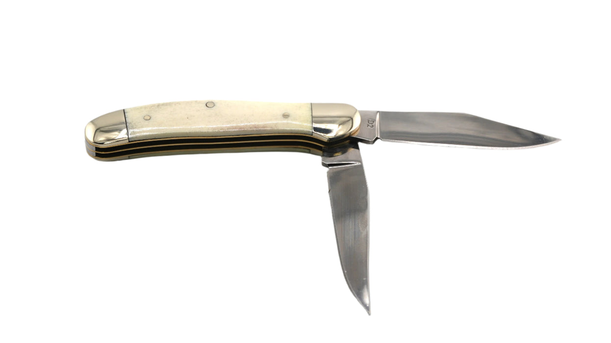 Boker Traditional Series 2.0 Copperhead Slipjoint Folding Knife D2 Blade w/ Smooth White Bone Handles 110863