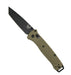 Benchmade 537BK-06 Bailout Axis Folding Knife 3.38" CPM-S30V Black Tanto w/ Ranger Green Grivory handles - NORTH RIVER OUTDOORS