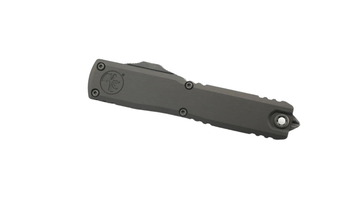 Microtech 1122-11APNC Ultratech ZBP D/E Partially Serrated Apocalyptic Blade w/ Natural Clear Aluminum Handles