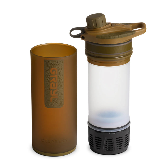 Grayl GeoPress Water Filter and Purifier Bottle Covert Edition - 24 fl. oz.