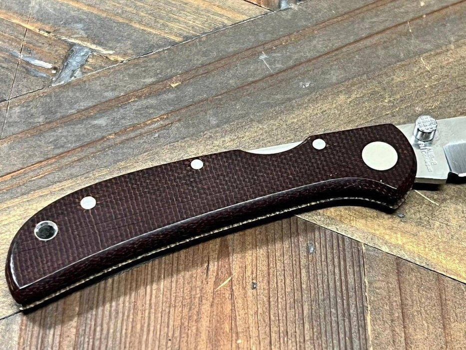 Al Mar Hawk Ultralight AM2BN2T Talon Brown Micarta Folding Knife (Japan)