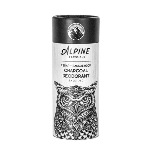 Alpine Charcoal Deodorant, Cedar + Sandal Wood 2.4 oz