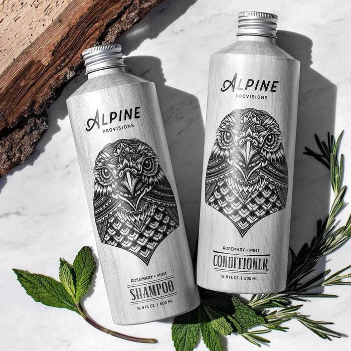 Alpine Shampoo - Rosemary + Mint, 16.9oz (Plastic Free)