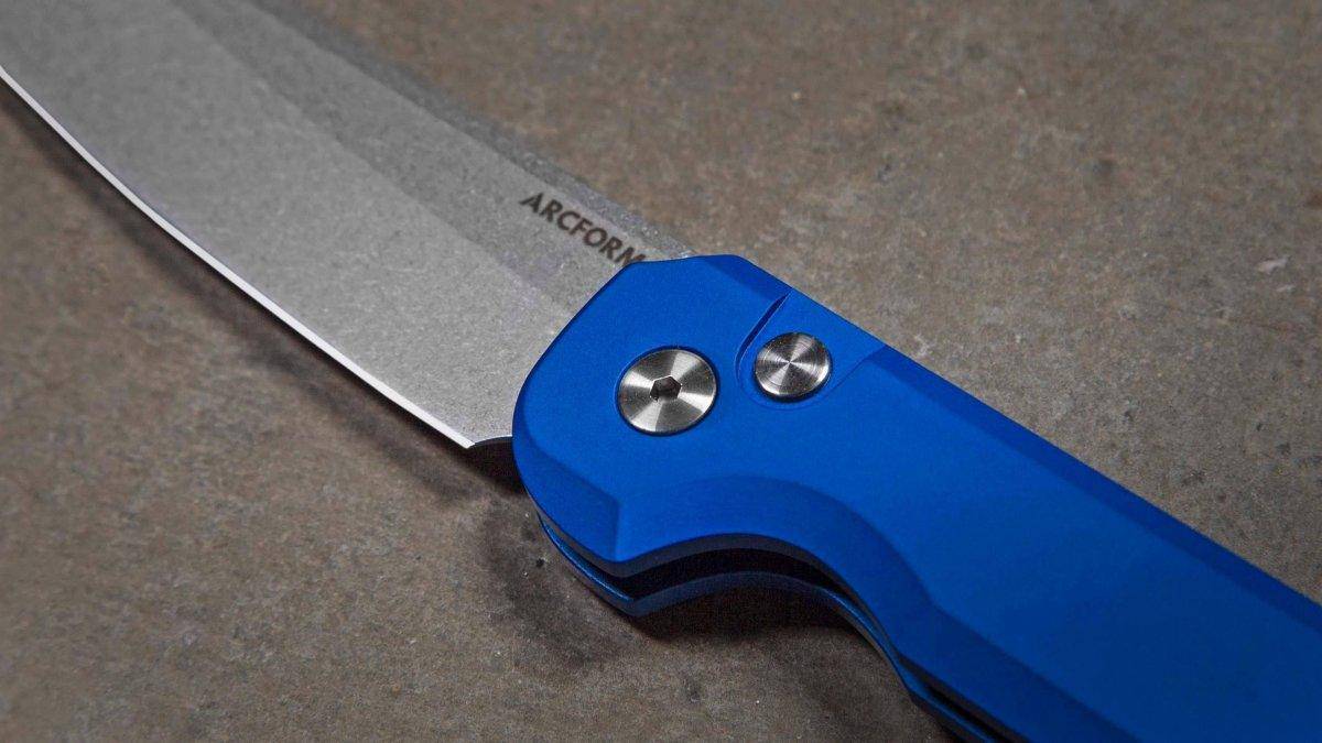 Arcform Blue Slimfoot ARC-061 Auto Knife Stonewash 3.1" 154CM (USA)