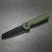 Arcform Slimfoot Auto OD Green Anodize Black Coated 3.1" 154CM Bade (USA)