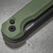 Arcform Slimfoot Auto OD Green Anodize Black Coated 3.1" 154CM Bade (USA)