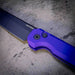 Arcform Slimfoot Auto Purple Anodize Black Coated 3.1" 154CM Bade (USA)