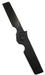 Asheville Steel Paragon Razor DLC Straight Edge Gravity Knife S35VN DLC Black Handle (USA)