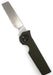 Asheville Steel Paragon Razor Straight Edge Gravity Knife S35VN OD Green Handle (USA)