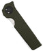 Asheville Steel Paragon Razor Straight Edge Gravity Knife S35VN OD Green Handle (USA)