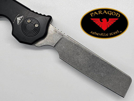 Asheville Steel Paragon Razor Straight Edge Gravity Knife S35VN (USA)