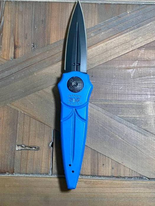 Asheville Steel Paragon Warlock Dagger Mystic Blue S30V (USA)