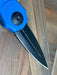 Asheville Steel Paragon Warlock Dagger Mystic Blue S30V (USA)