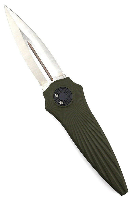 Asheville Steel Paragon Warlock-X Gen-2 Gravity Knife Star OD Green Star Burst (USA)