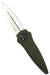 Asheville Steel Paragon Warlock-X Gen-2 Gravity Knife Star OD Green Star Burst (USA)