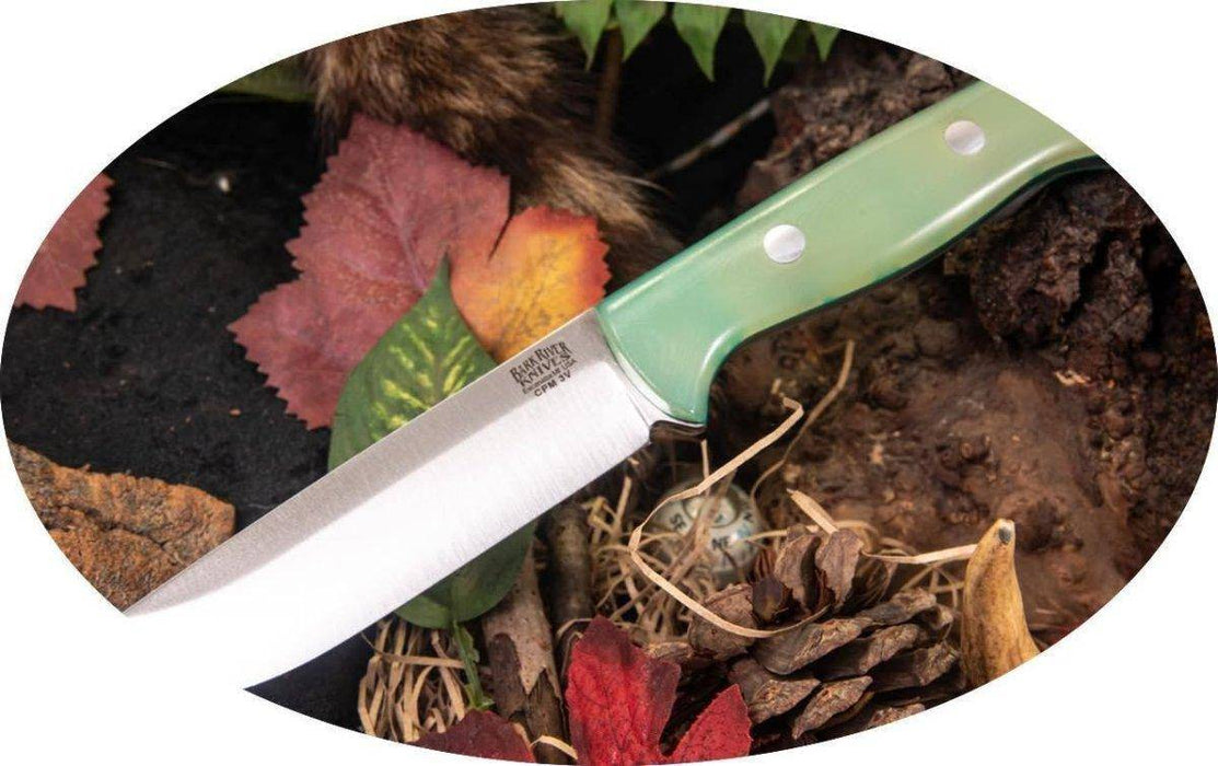 Bark River Bravo 1.25 LT Knife CPM 3V Rampless Jade G-10 (USA)