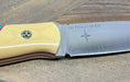 Bark River Bushcraft Scout Knife MagnaCut Antique Ivory Micarta Handles (USA)