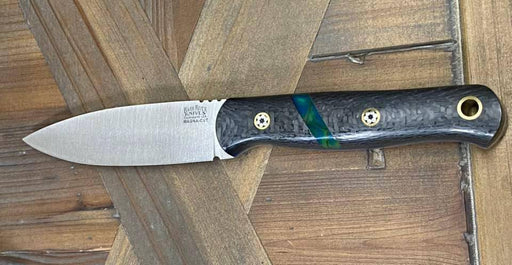 Bark River Bushcraft Scout Knife MagnaCut Carbon Fiber Mosaic Pins (USA)