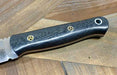 Bark River Bushcraft Scout Knife MagnaCut Carbon Fiber Red Liners Mosaic Pins (USA)