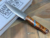 Bark River Bushcraft Scout Knife MagnaCut Desert Ironwood Burl Turquoise Spacer Mosaic Pins (USA)