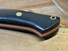 Bark River Classic Drop Point Hunter Knife S45VN Black Micarta Red Liners Mosaic Pins