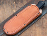 Bark River Classic Drop Point Hunter Knife S45VN Black Micarta Red Liners Mosaic Pins