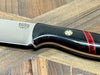 Bark River Fox River EXT-2 LT 3V Black Canvas Micarta Bloody Basin Spacer Red Liners Mosaic Pins (USA)