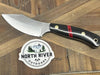 Bark River JX6 II MagnaCut Fixed Knife Black Micarta Bloody Spacer Black Liners Mosaic Pins (USA)