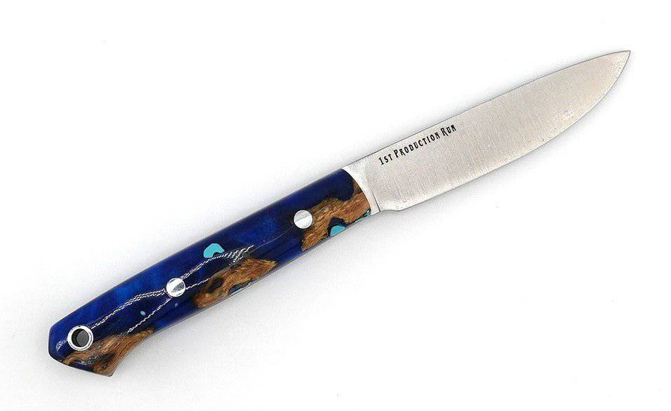 Bark River Little Creek II Field Knife MagnaCut Blue Cholla Cactus with Turquoise Handles (USA)