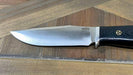 Bark River Matterhorn Fixed Blade CPM-S45VN Black Linen Micarta Mosaic Pins