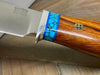 Bark River Matterhorn Fixed Blade CPM-S45VN Desert Ironwood Turquoise Spacer Mosaic Pins