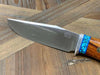 Bark River Matterhorn Fixed Blade CPM-S45VN Desert Ironwood Turquoise Spacer Mosaic Pins