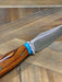 Bark River Matterhorn Fixed Blade CPM-S45VN Desert Ironwood Turquoise Spacer Mosaic Pins