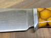 Bark River Matterhorn Fixed Blade Knife CPM-S45VN Amber Sea Dragon Scale