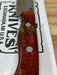 Bark River Mini-Aurora CPM 3V Knife Red & Natural #3 Elder Burl (USA)