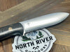 Bark River Mini Kephart Knife 3V Carbon Fiber Blue Liners Mosaic Pins (USA)